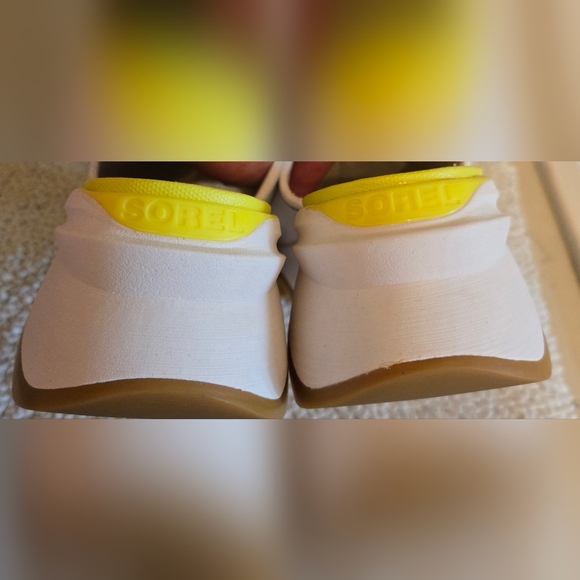 Sorel Kinetic Impact Slide High Womens Sandals White Leather Sz 11 - Picture 4 of 6